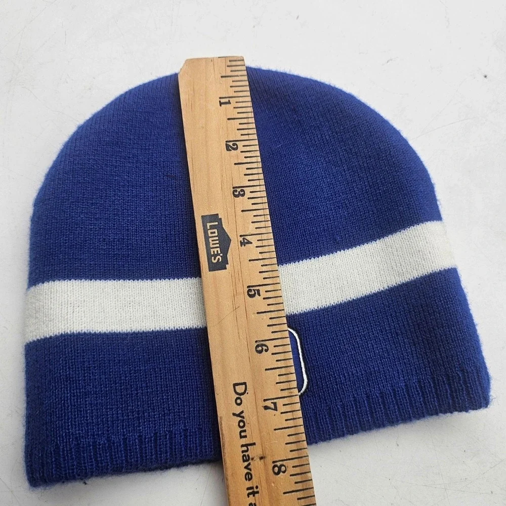 Duke Blue Devils Hat Beanie Mens One Size Blue White Knit NCAA Basketball Twins